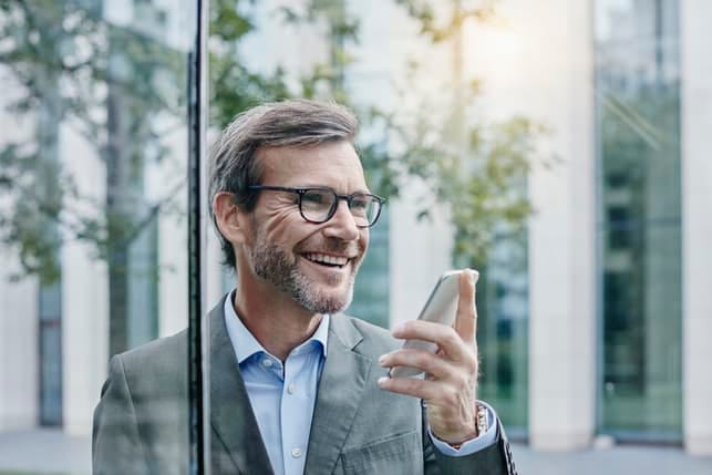cheerful Danish man with a smile