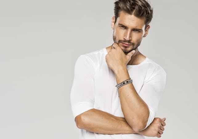 a portrait of a handsome man